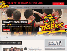 Tablet Screenshot of mountaintigers.com.au